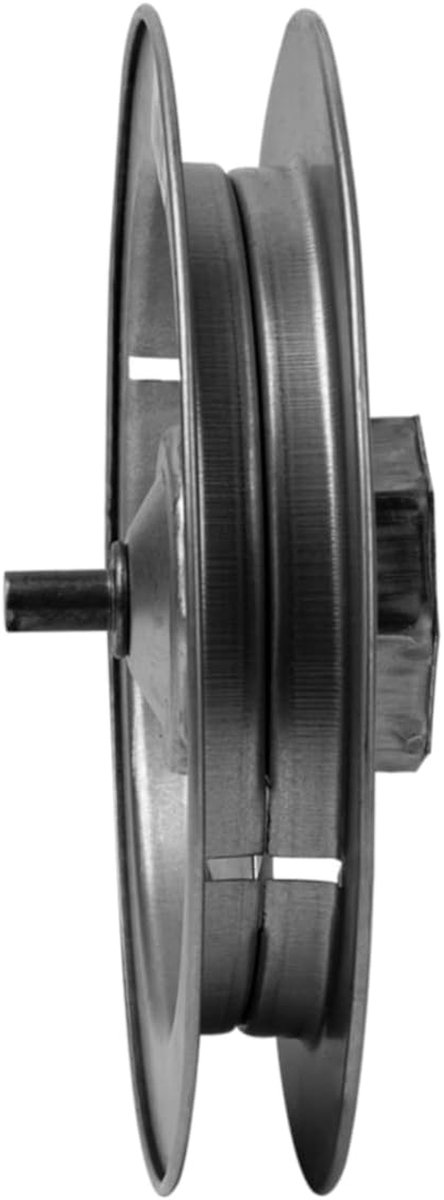 Riemschijf Metaal - Rolbandgeleider Rolluikonderdeel - Rolluiken Repareren - Incl. Rolhuls - 23 mm bandbreedte - Grijs