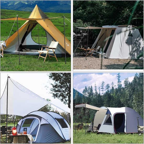 Telescopische Aluminium Stokken voor Tenten en Tarps - Verstelbaar tot 1.9 Meter — afbeelding 3
