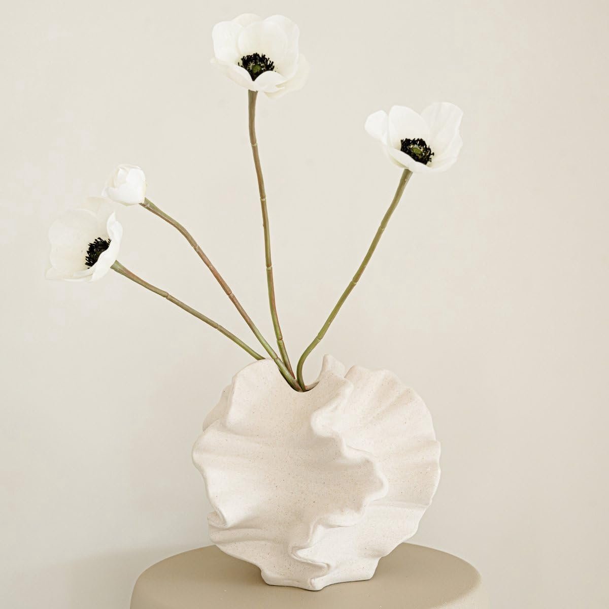 vaas M - Vaas keramiek - Decoratieve accessoires - Wit
