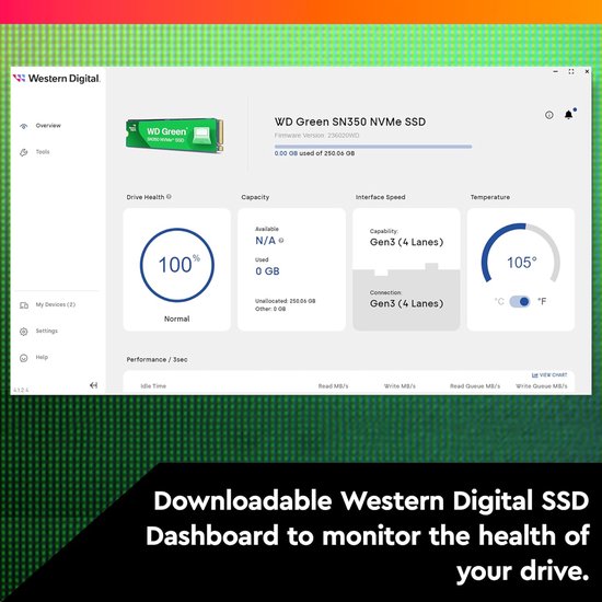 NVMe SSD - Interne Harde Schijf - Snellere Computer - Kosteneffectieve NVMe Technologie - 1 TB - Groen — afbeelding 3