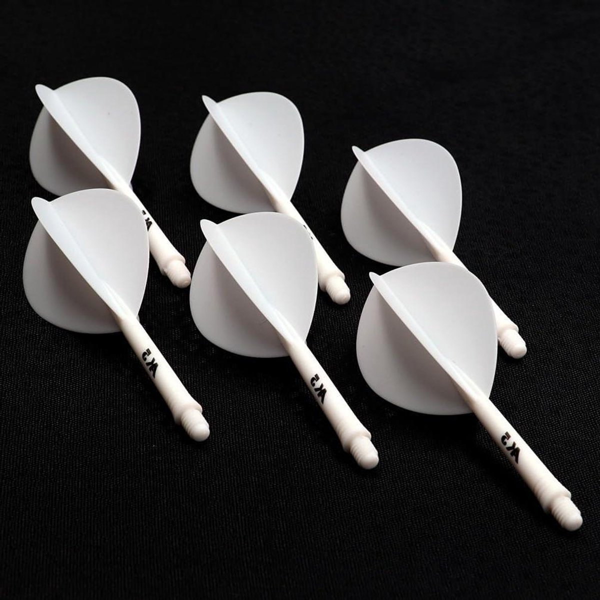 Dart Shafts en Flights - Dartpijlen Accessoires - Dartspel Verbeteren - Flexibel Materiaal - 69mm - Wit