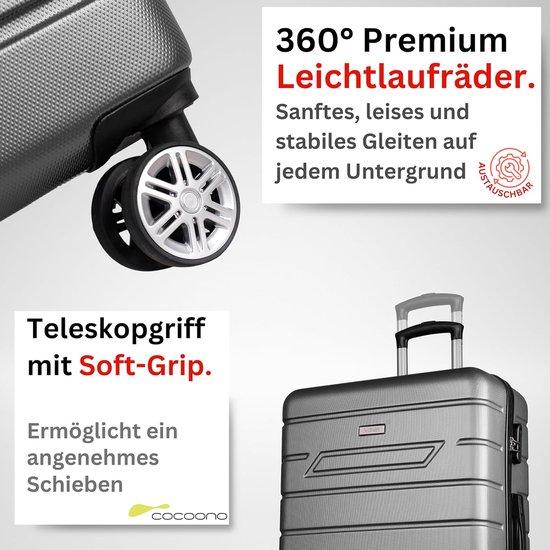 Trolley 4 wielen - Golftas trolley - Golfuitrusting vervoeren - Lichtgewicht frame - 75 cm - Zwart — afbeelding 2