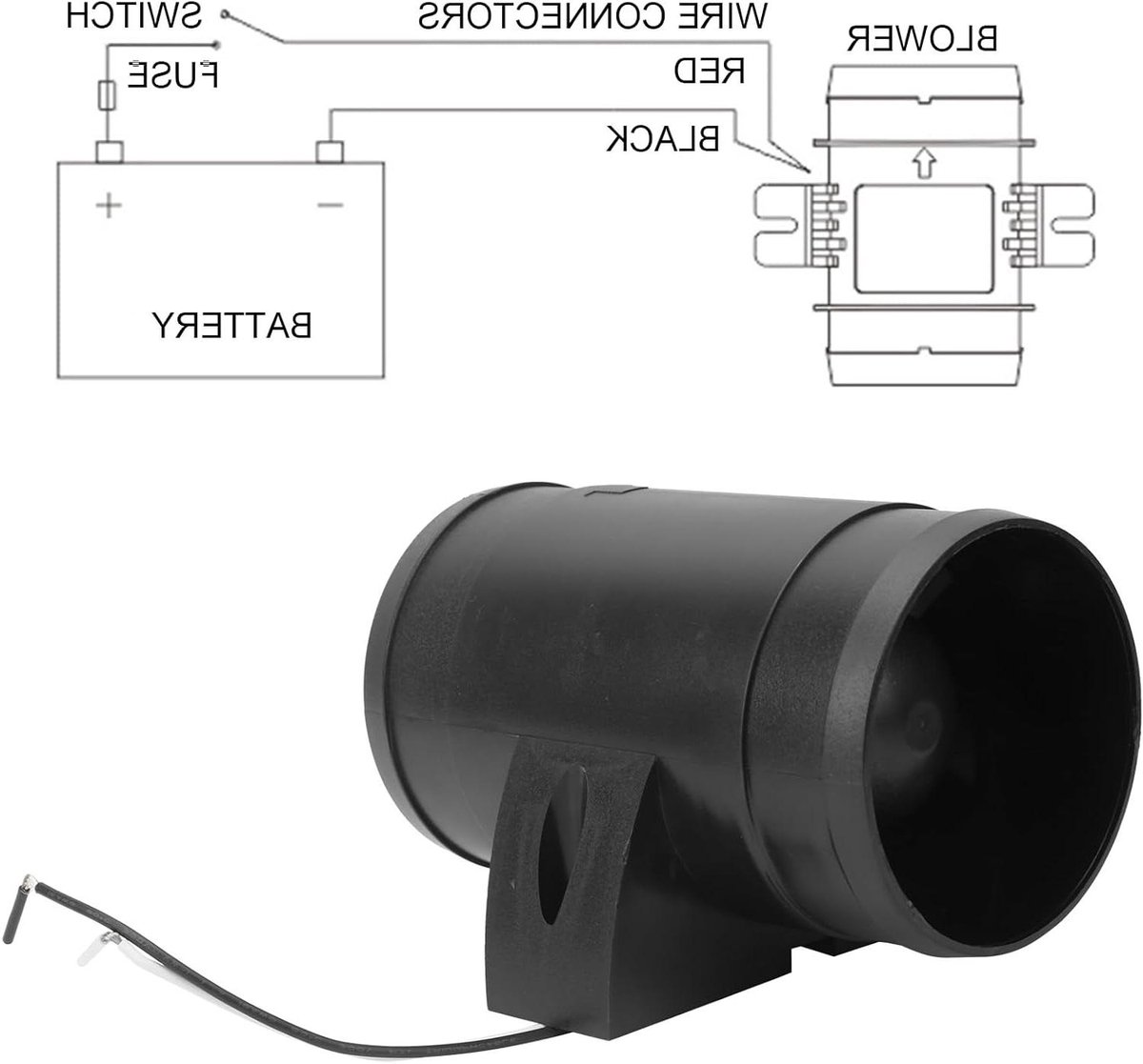 Afzuigventilator - Ventilator - Ruimte Ventileren - Laag Geluidsniveau - 3 Inch - Wit