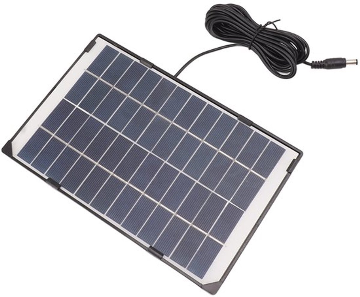 Store_8 - Zonnepaneel - Draagbaar 6W 12V - Ideaal voor camera en