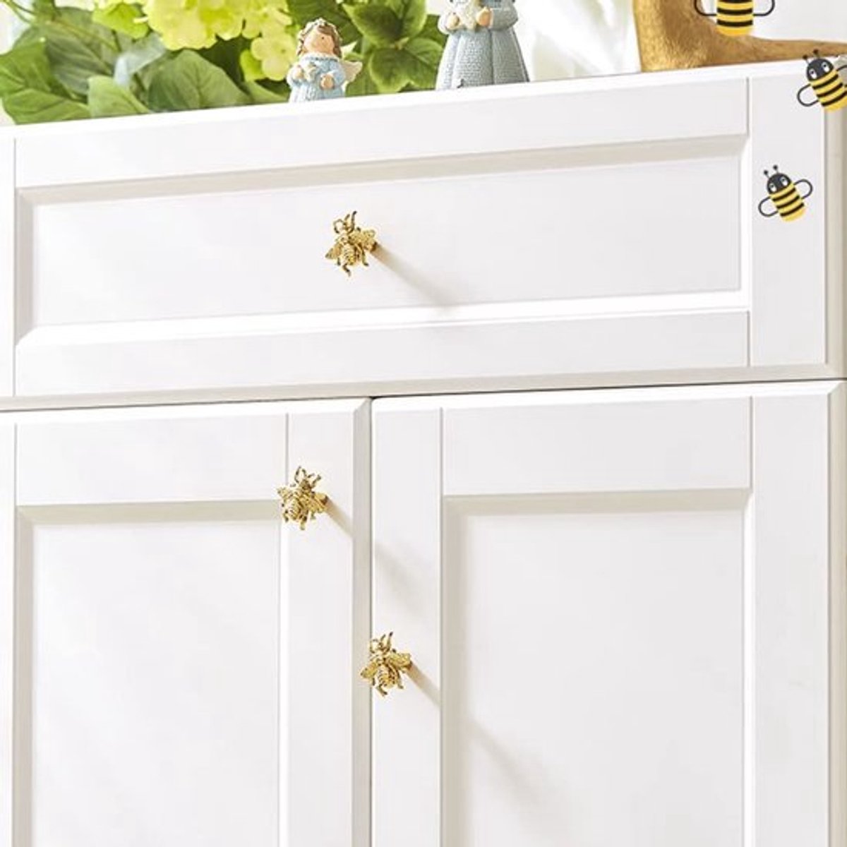 Dailygoody - Vintage honingbijvorm kastknoppen - Decoratieve