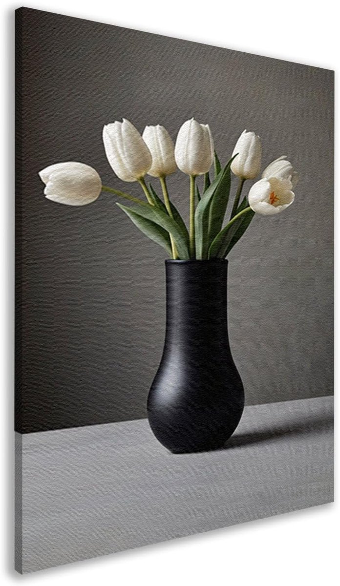 wanddecoratie, Bloemen schilderijen, Canvas schilderijen Vaas, Muurdecoratie landelijk, Schilderijen op canvas, Woondecoratie canvas 100x150 cm