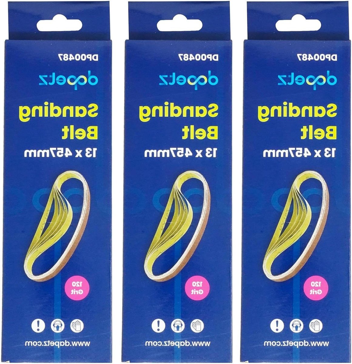 Schuurriemen Set - Schuurpapier Rollen - Hout Polijsten - Harsgebonden Aluminiumoxide - 15 Stuks 120 Grit - Bruin