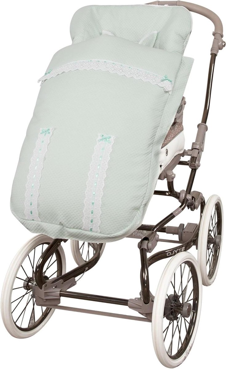 Baby Voetenzak - Universele Kinderwagenzak - Warmte Buiten - Ademende Rug - 90 x 55 cm - Groen