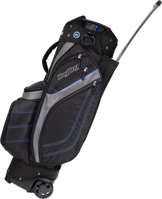 Golftas met wielen - Reistas sport - Golfsport accessoires - 14-vaks organizer top - 337 kg - Zwart/Zilver — afbeelding 3