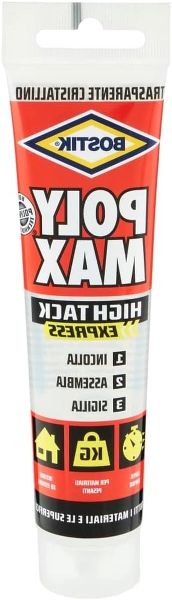 Montagelijm - Universele kleefstof - Zware objecten bevestigen - Zeer hoge aanvangshechting - 115 gram - Transparant