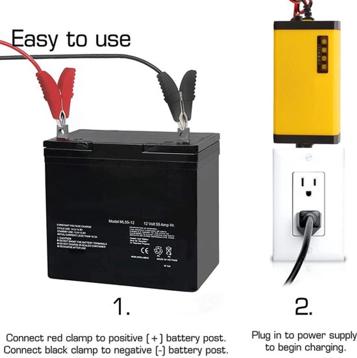 Store_7 - Auto-accu-onderhouder - Slimme Auto-acculader - Draagbare