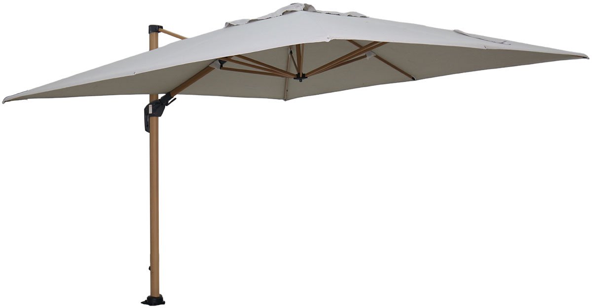 Garden Impressions Hawaii Big Pole II zweefparasol 350x350 teak/royal sand – foto 6