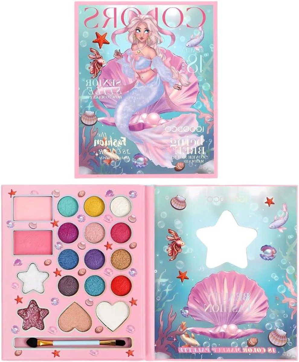 Kinderschminkset Meisjes - Make-up Koffer Kinderen - Fantasie Spelen - Niet Giftig Afwasbaar - 118 x 79 x 133 cm