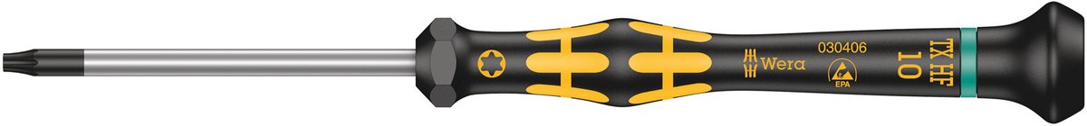 Wera micro torx schroevendraaier - t10 x 60mm