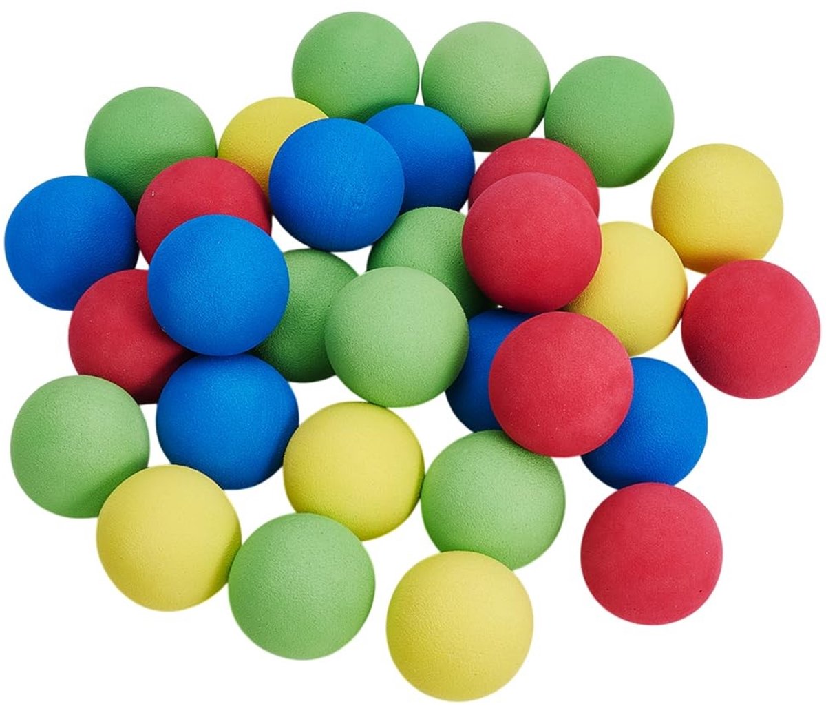 Solidchoice - 30 Stuks Schuimballen - Zachte Oefenballen voor Huisdieren