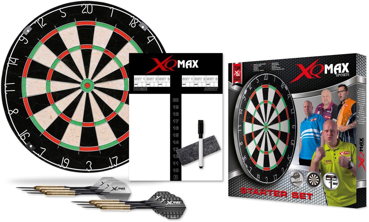 Solidchoice - Starter Set Bristle Dartboard met Darts en Scoreboard