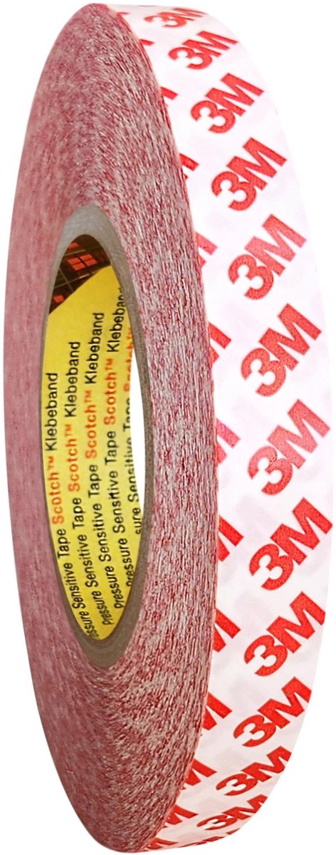 Solidchoice - Dubbelzijdig Plakband van PET, Sterk Klevend, 19 mm x 50 m