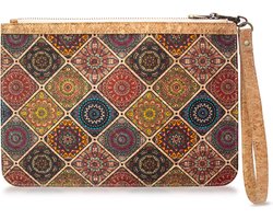 Boshiho Krimskrams Makeup Bag Small Cork Vegan Makeup Bag Bag Organizer Makeup Bag for Women Travel Shopping - ShopVlot