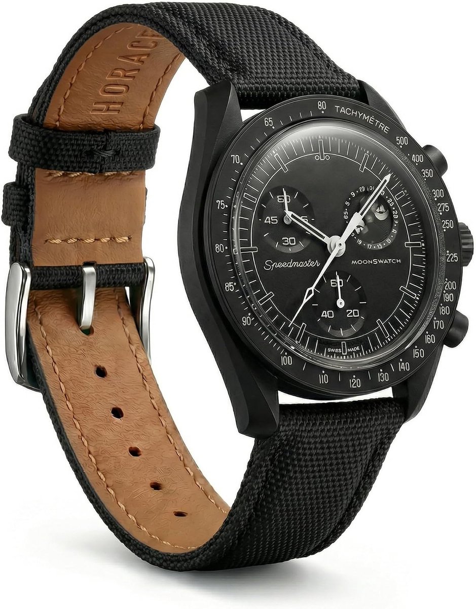 Quick Release Nylon Leather Watch Strap 20mm - ShopVlot