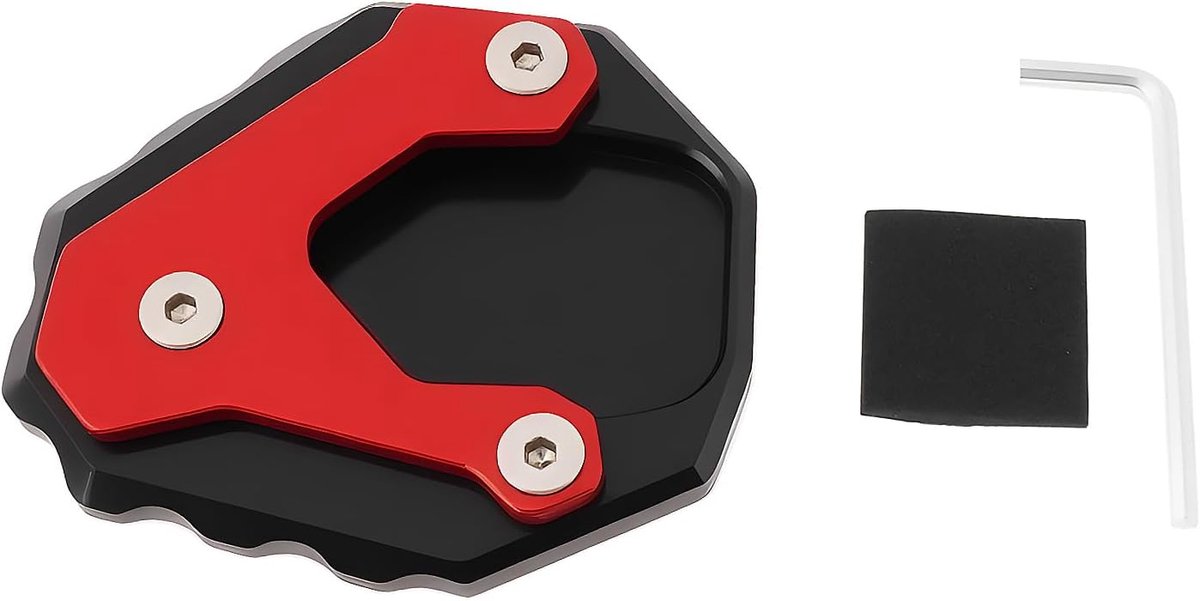 Aluminum Standard Side Stand Extension Plate Compatible with Honda NC750S NC700S/X/DCT NC700J NM4, Red - ShopVlot