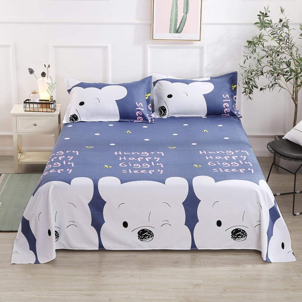 bedding 3 piece sheet set 1 sheet and 2 pillowcases - ShopVlot