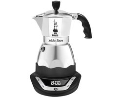 Bialetti Easy Timer Moka espressomaker - Percolator - 6 kops - Elektrisch - Aluminium