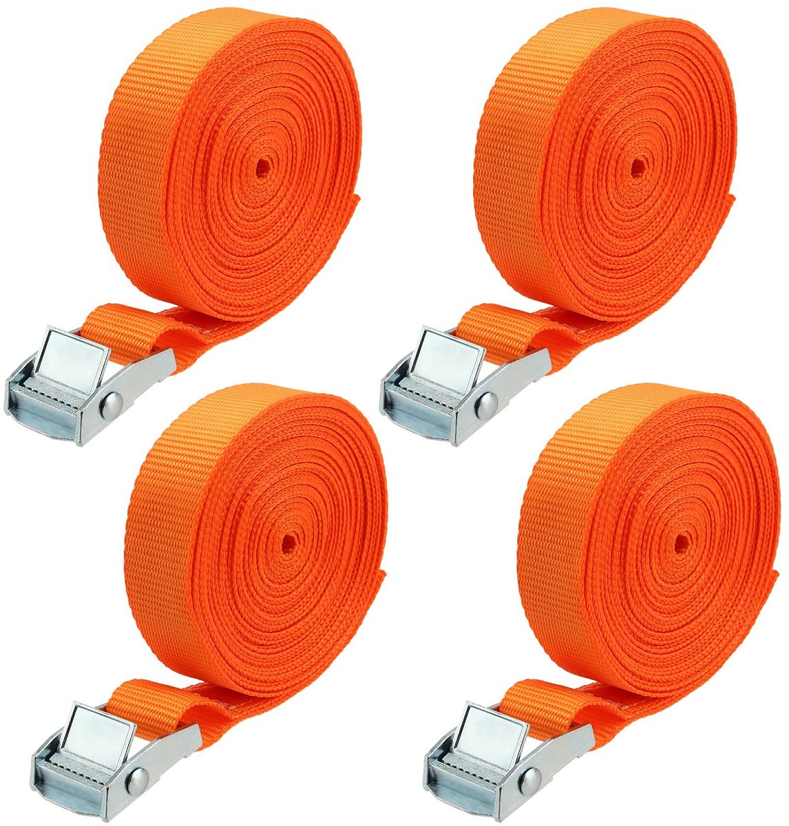 Solidchoice - Set van 4 Lashing Straps met Klem voor Veilig Transport
