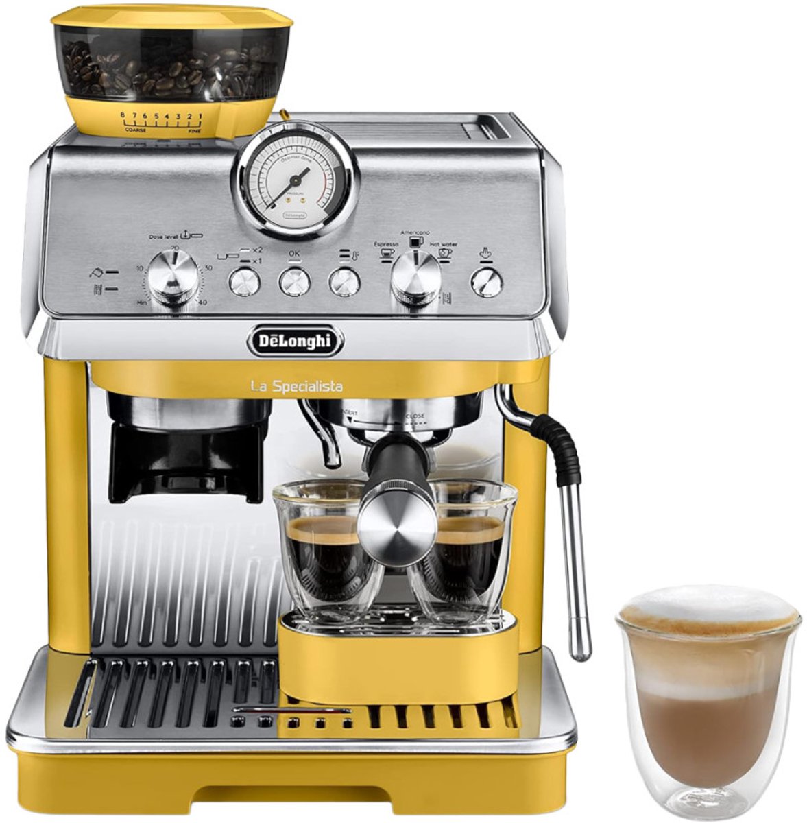 DeLonghi La Specialista Arte EC9155.YE Espresso machine met molen - Geel thumbnail 6