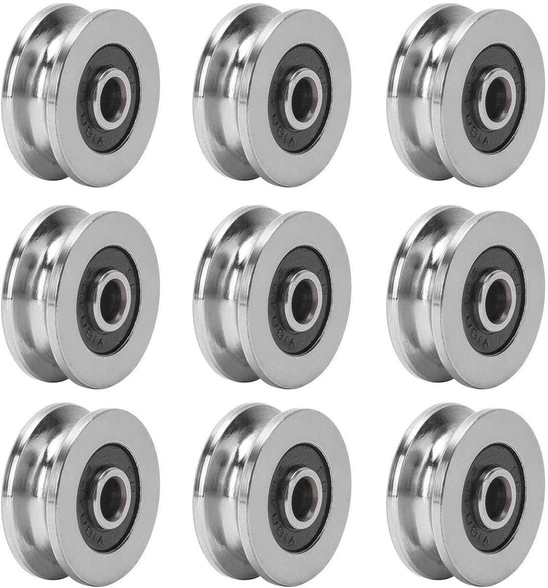 Solidchoice - Set van 10 V-Groef Lagers voor Miniatuurtoepassingen