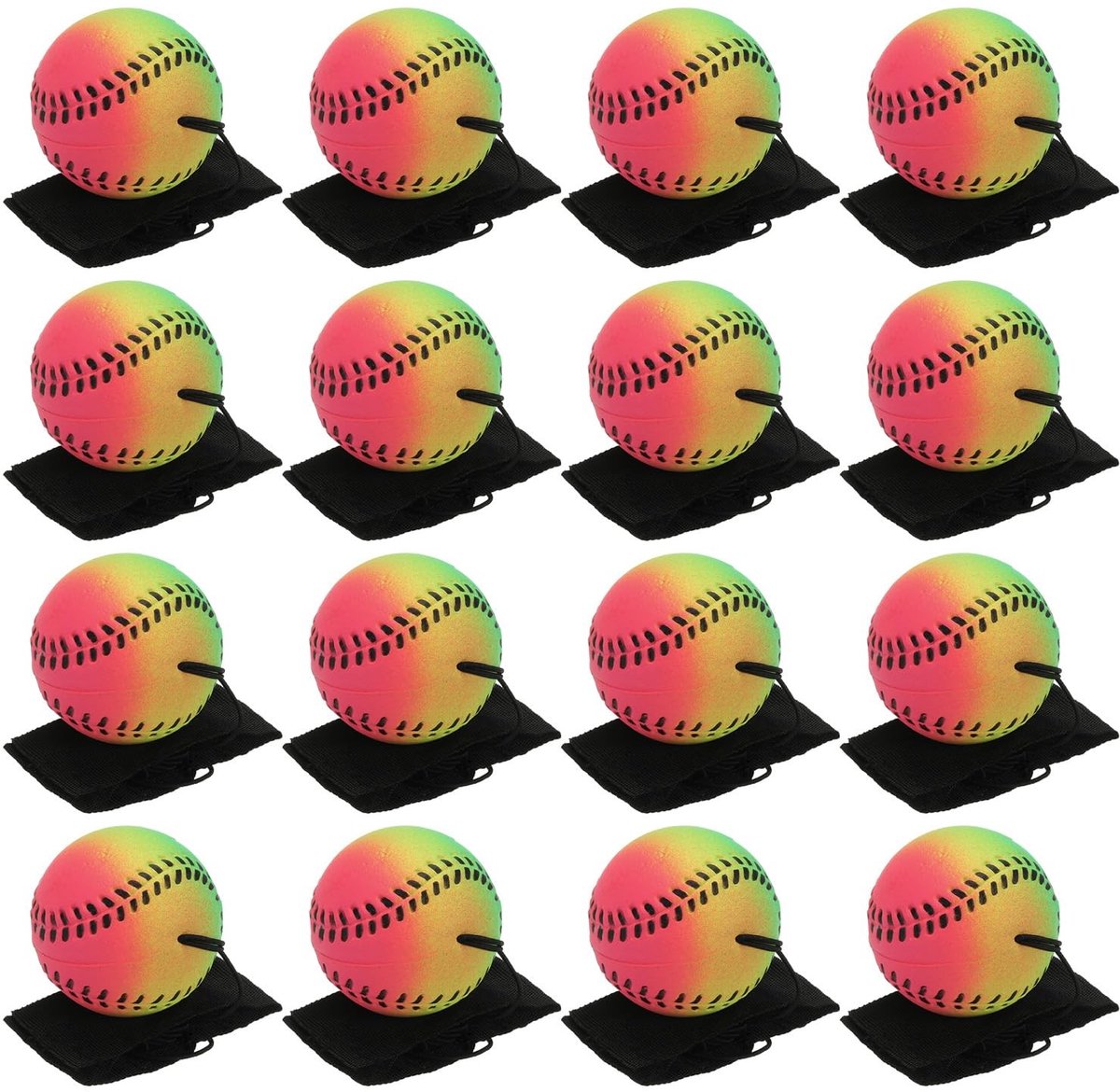 Solidchoice - 2,5 Inch Sport Polsbal - Set van 16 Stuks voor Oefening en Spel