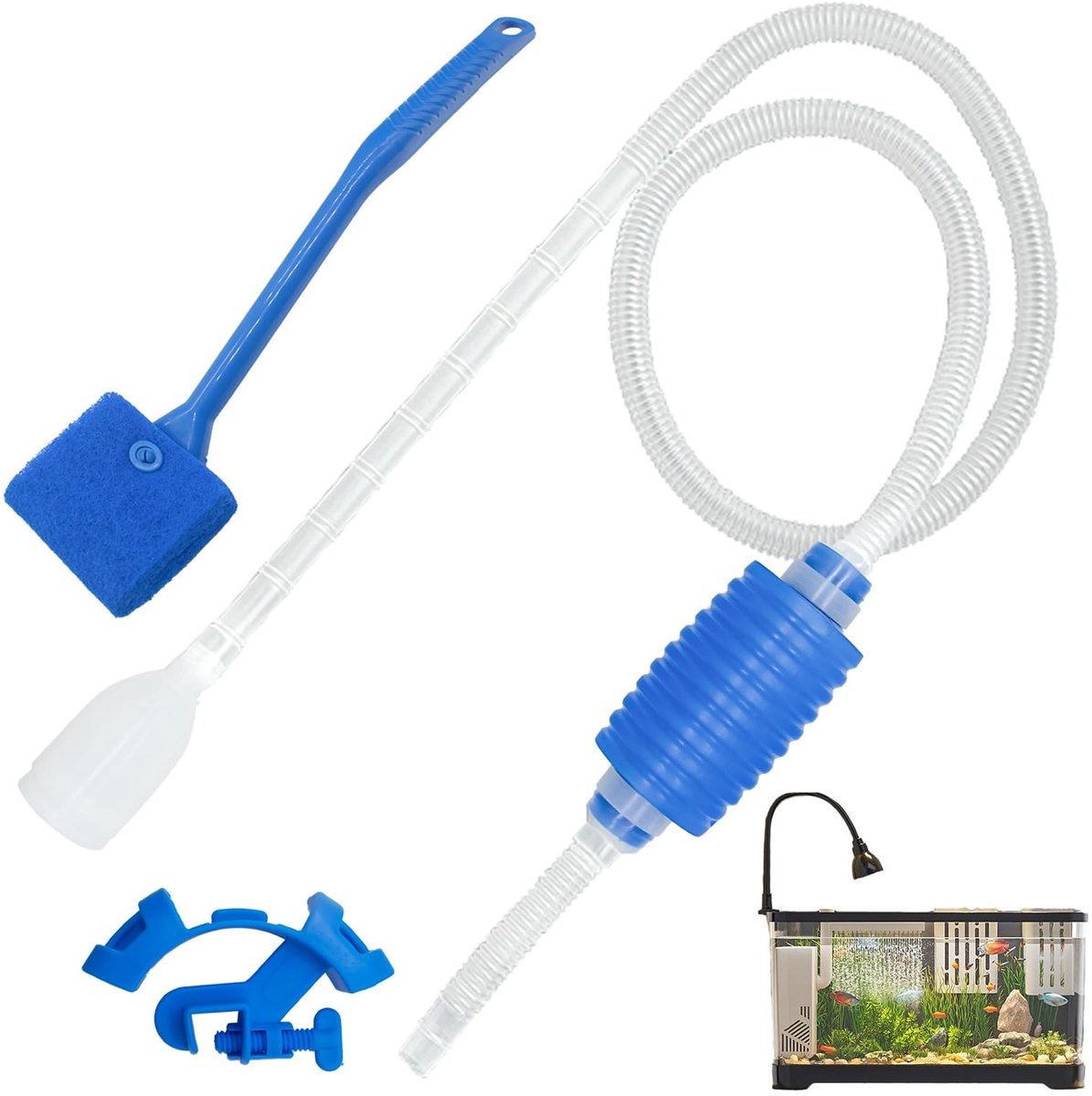 Solidchoice - Aquariumreinigingsset met Zandfilter en Pompen