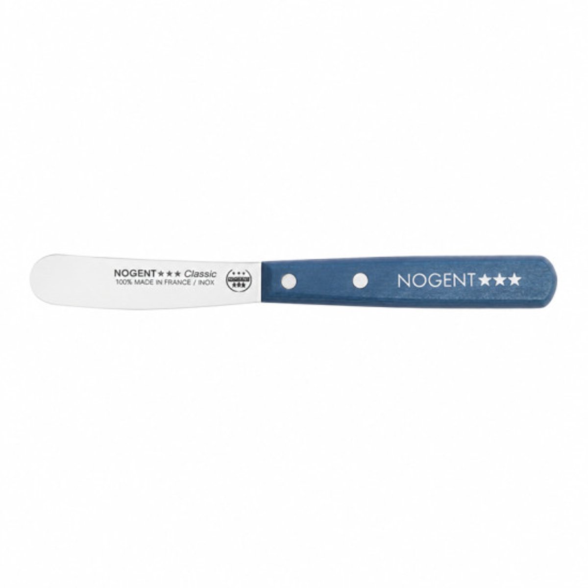 Nogent Daily Mini smeermes - 6 cm - blauw polypropyleen handvat