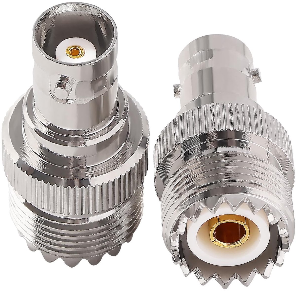 Solidchoice - 2 Stuks BNC naar UHF Adapter Coaxiale Connectoren