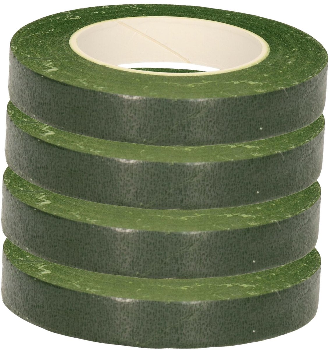 Bloementape - 4x - groen - zelfklevend - 27m x 1cm - bloemendraad/bloemistentape