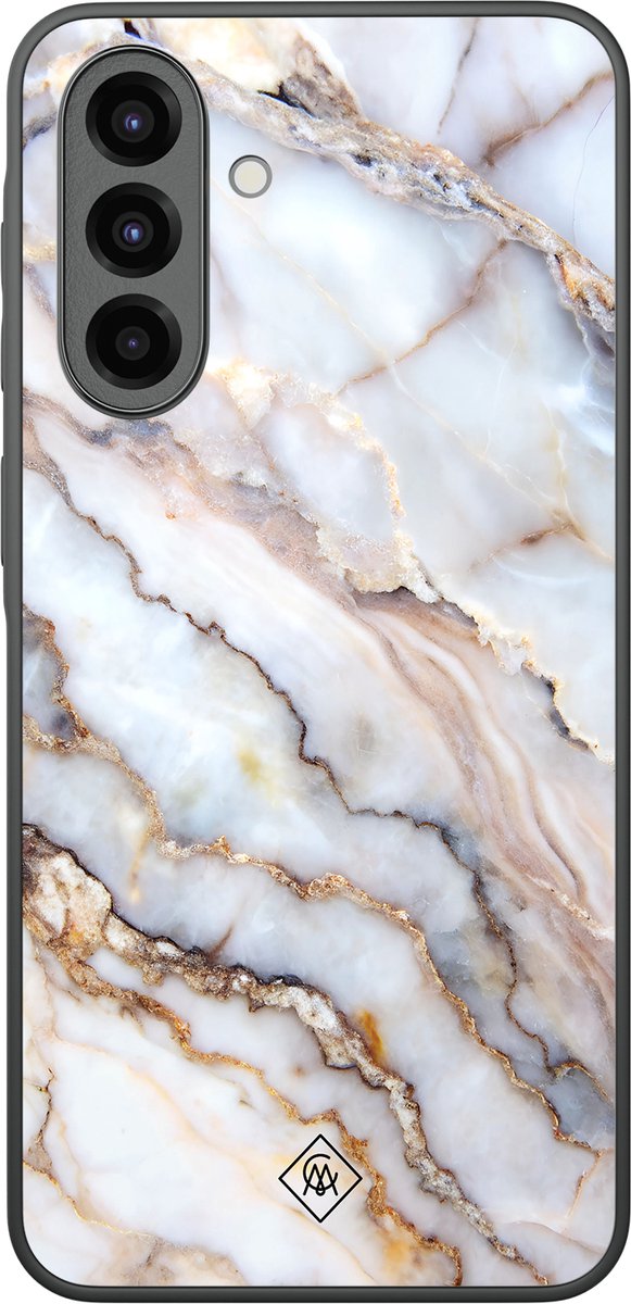 Casimoda® hoesje - Geschikt voor Samsung Galaxy A37 - Marble Dream - Zwart TPU Backcover - Marmer - Grijs