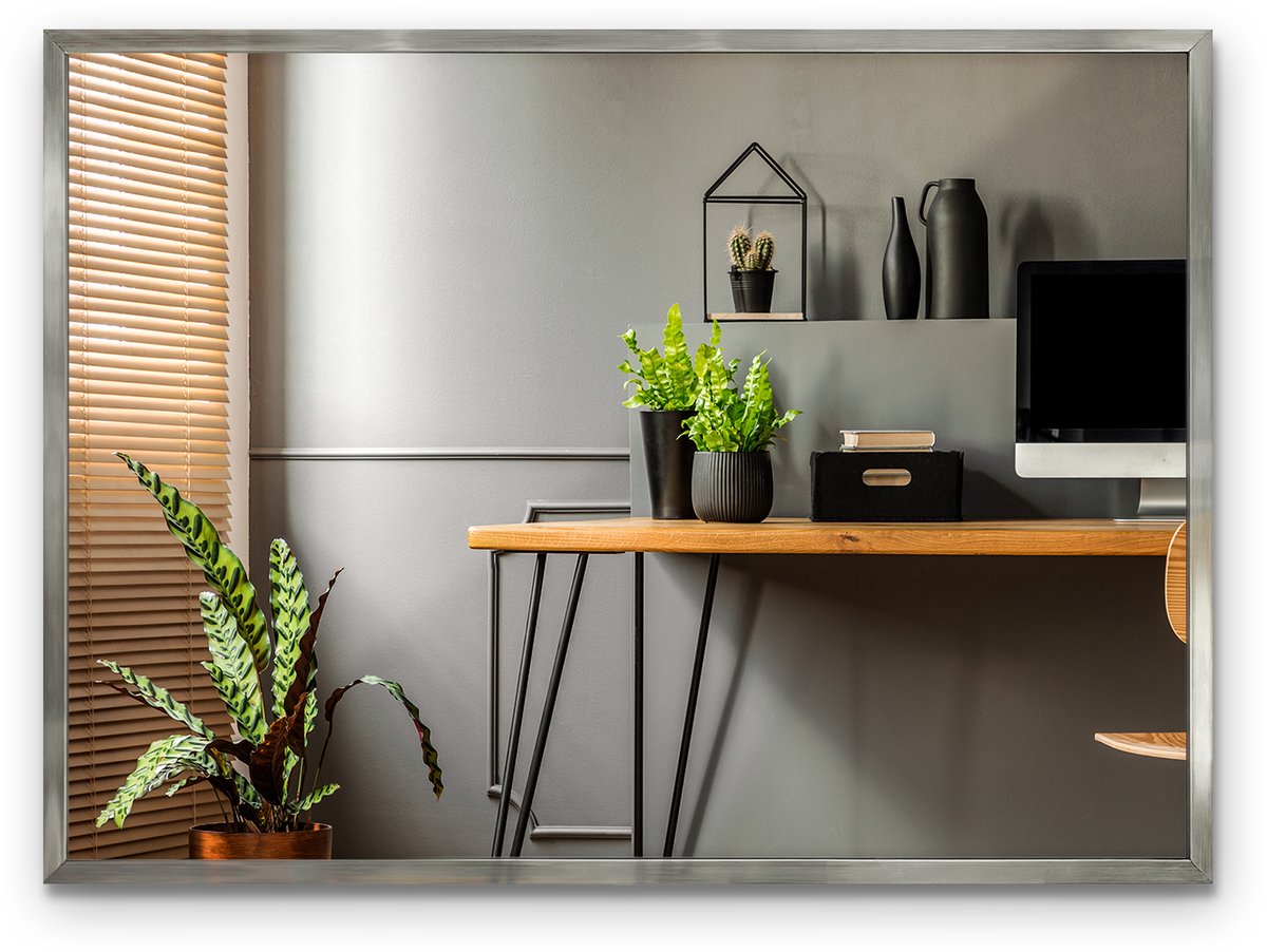 Tulup Decoratieve Badkamerspiegel - Moderne Wandspiegel - Spiegel 70x50 cm
