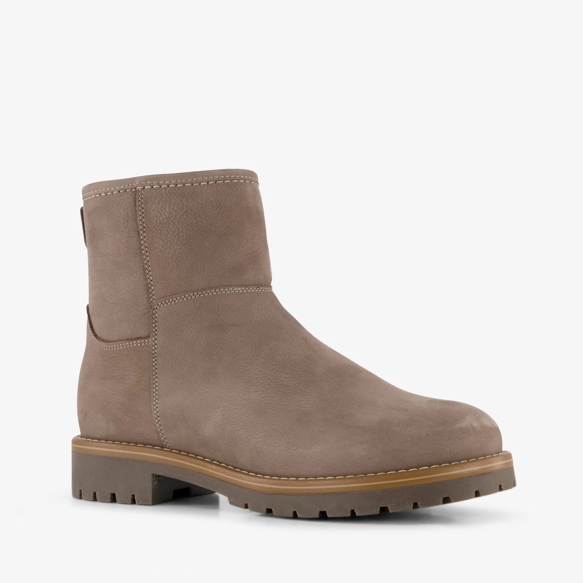 Output leren dames boots taupe - Beige - Maat 42