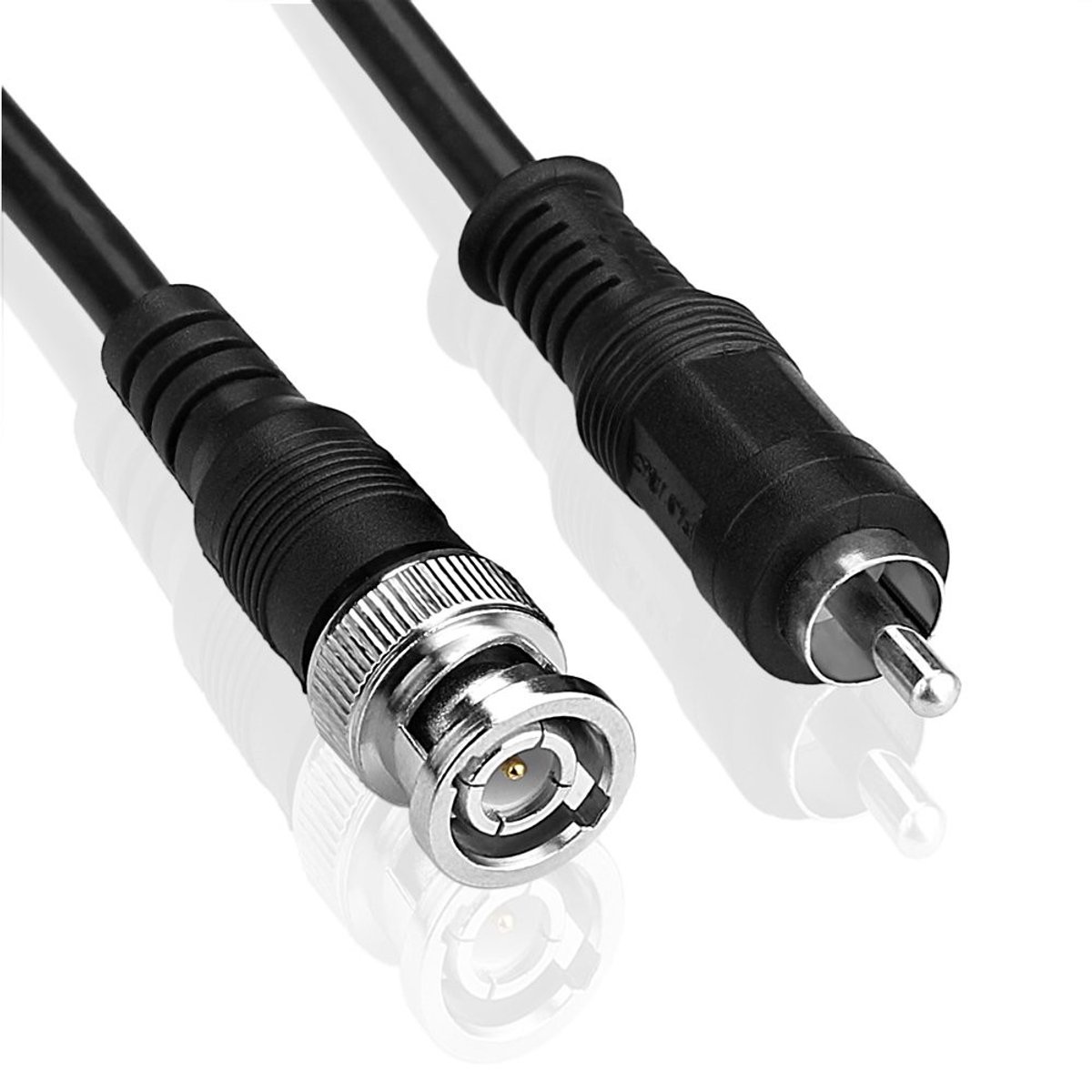 Solidchoice - Coaxiale RCA naar BNC Male Audio Video Kabel 3ft