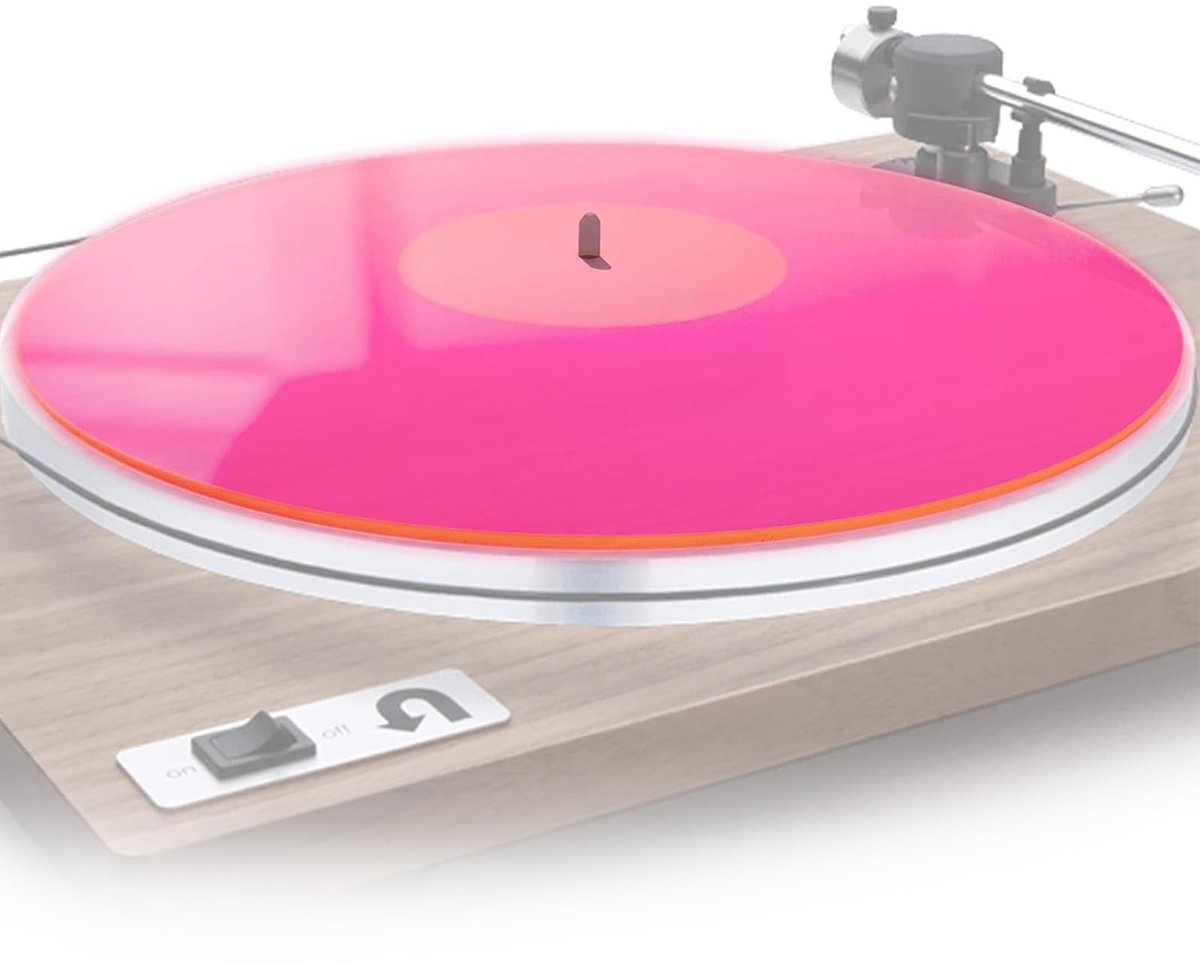 Solidchoice - Acryl Draaitafelmat voor 12 Inch Platenspeler met Verbeterde Geluidskwaliteit