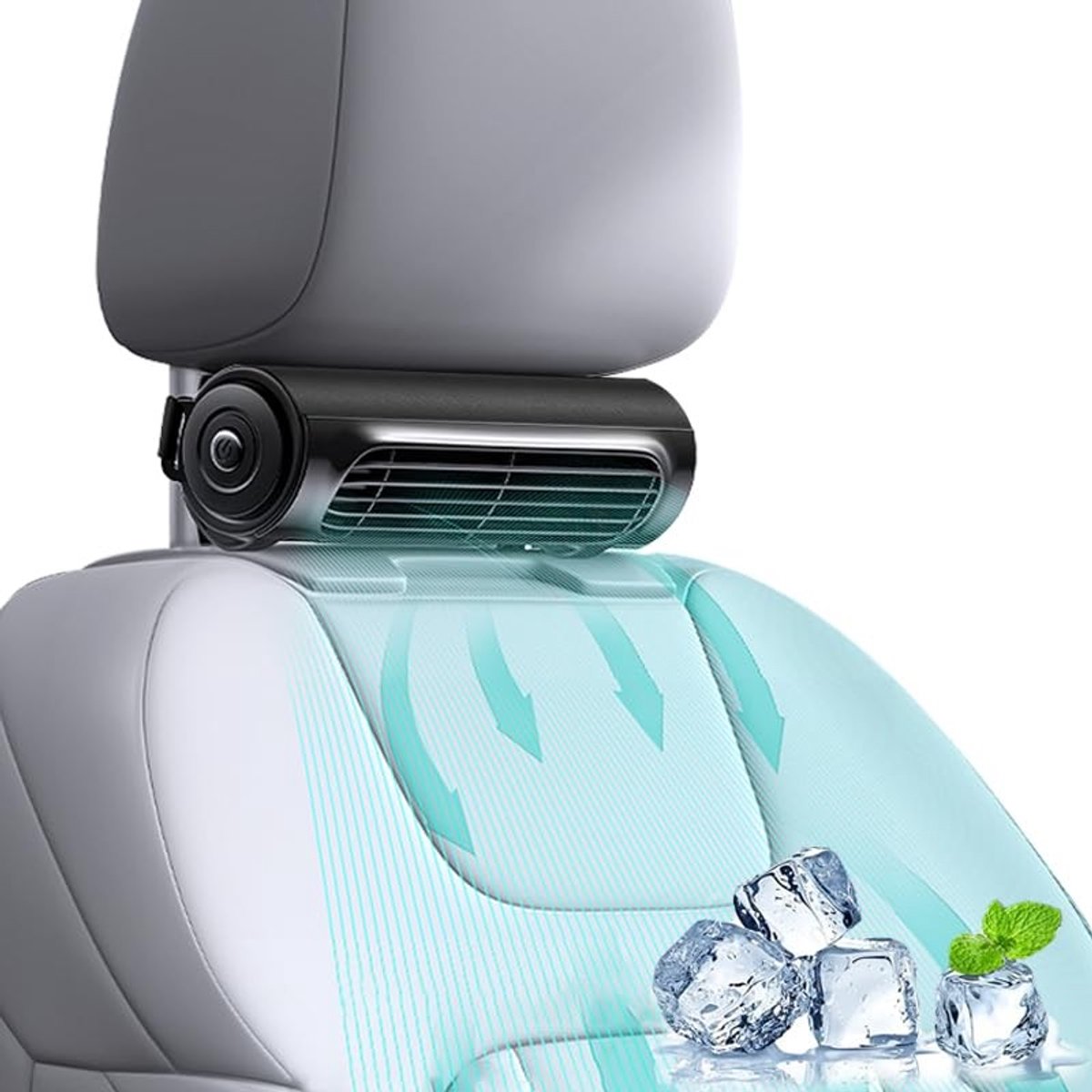 Solidchoice - USB Ventilator voor Auto - Draagbare Stoelventilator met 3 Snelheden