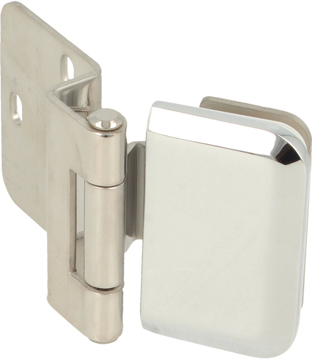 Merkloos Scharnier voor Glasdeuren, Roestvrij Staal, 5-8.76mm Glasdikte
