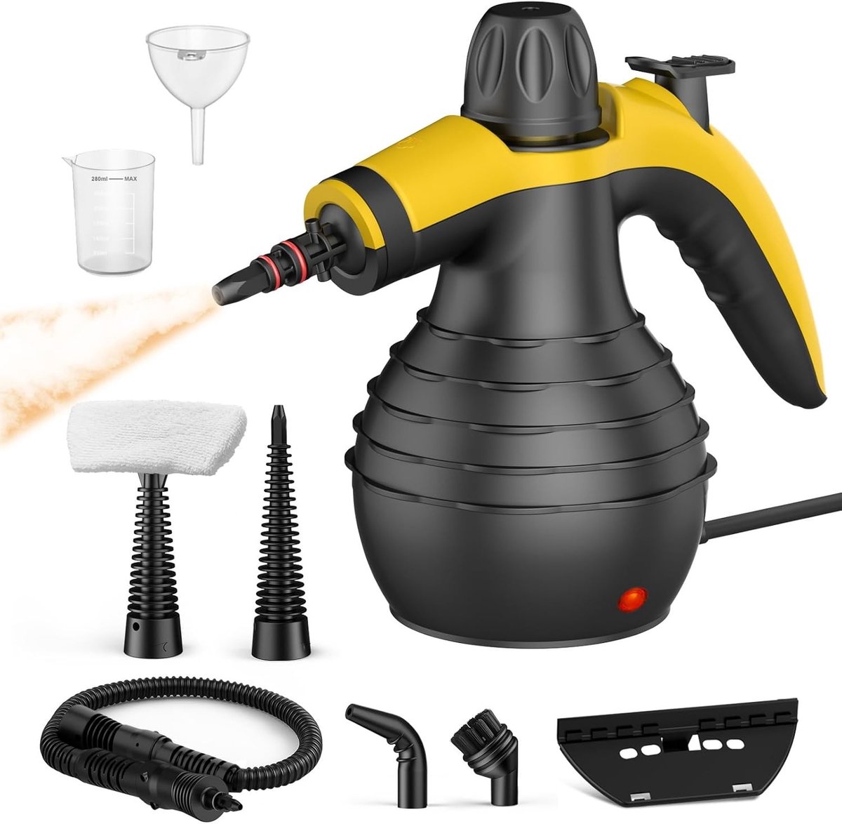 Hogedrukstoomreiniger - Draagbaar - 350 ml - Handstoomreiniger met Digitaal Display - Voor Huis en Auto