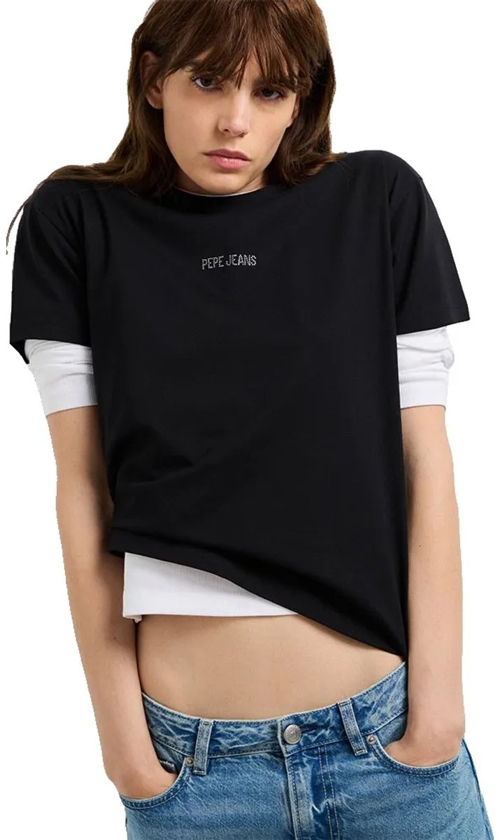 Pepe Jeans Bema T-shirt Met Korte Mouwen Zwart M Vrouw