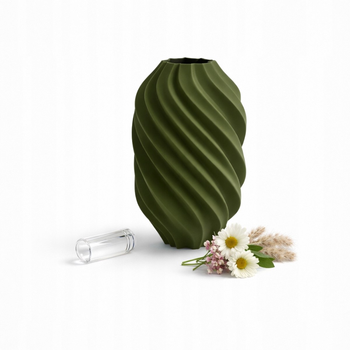 Markless decoratieve vaas met spiraalpatroon - diverse kleuren