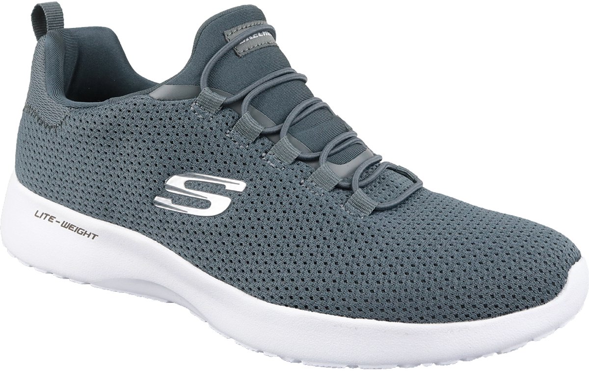 Skechers Dynamight, Mannen, Grijs, Trainingschoenen, maat: 41,5