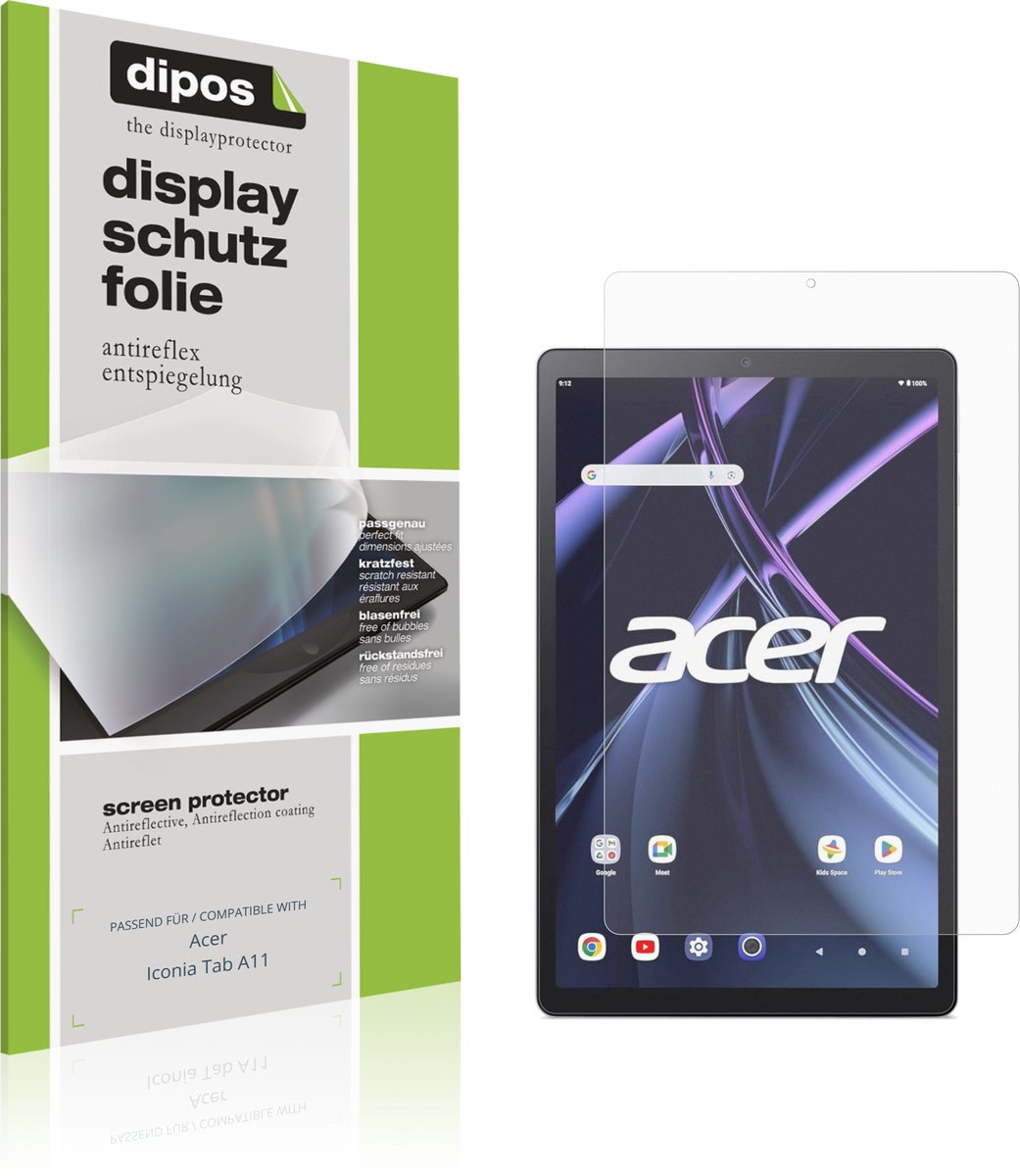 dipos – 2x Matte Beschermfolie geschikt voor Acer Iconia Tab A11 | Krasbestendige & antireflecterende Screenprotector Ultra-Thin