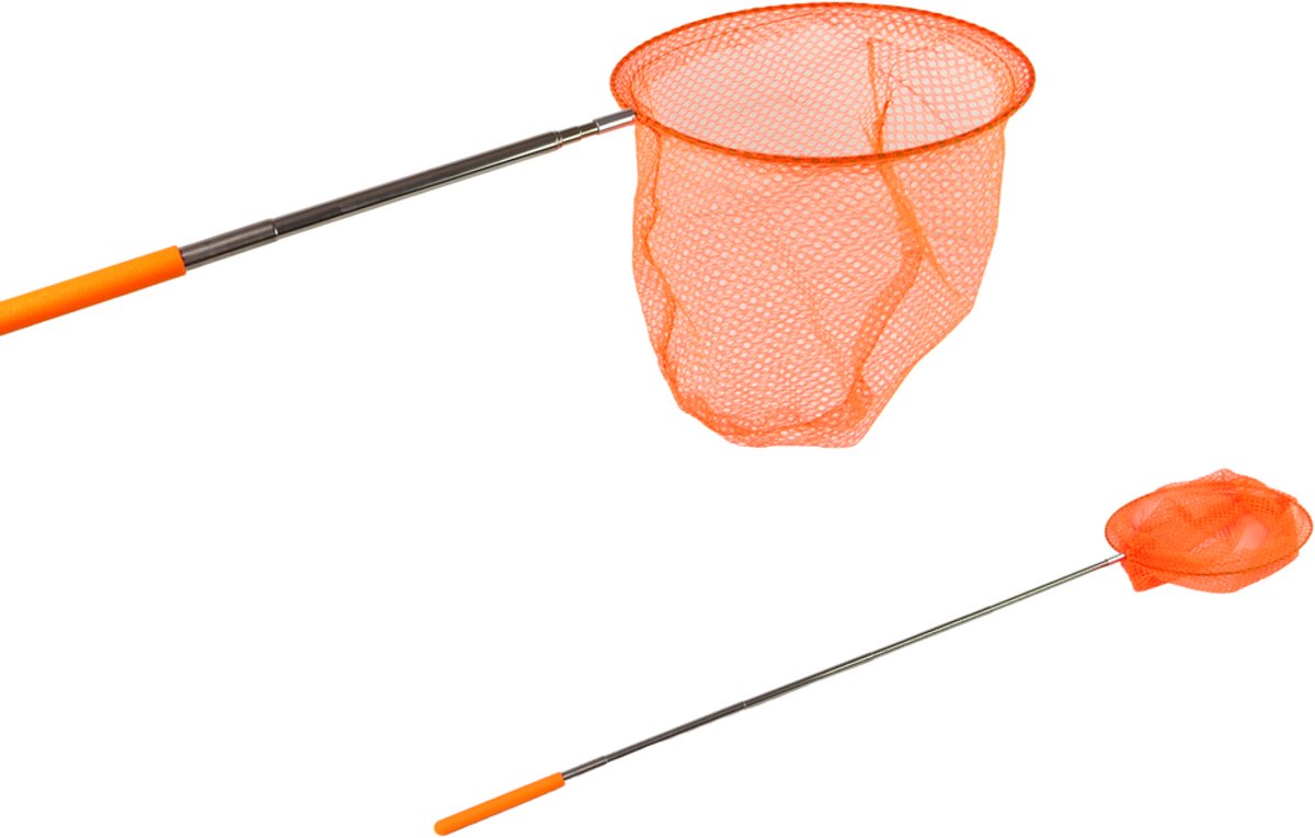 Vlindernet Insecten Opvouwbaar Telescopisch 85 Cm Oranje