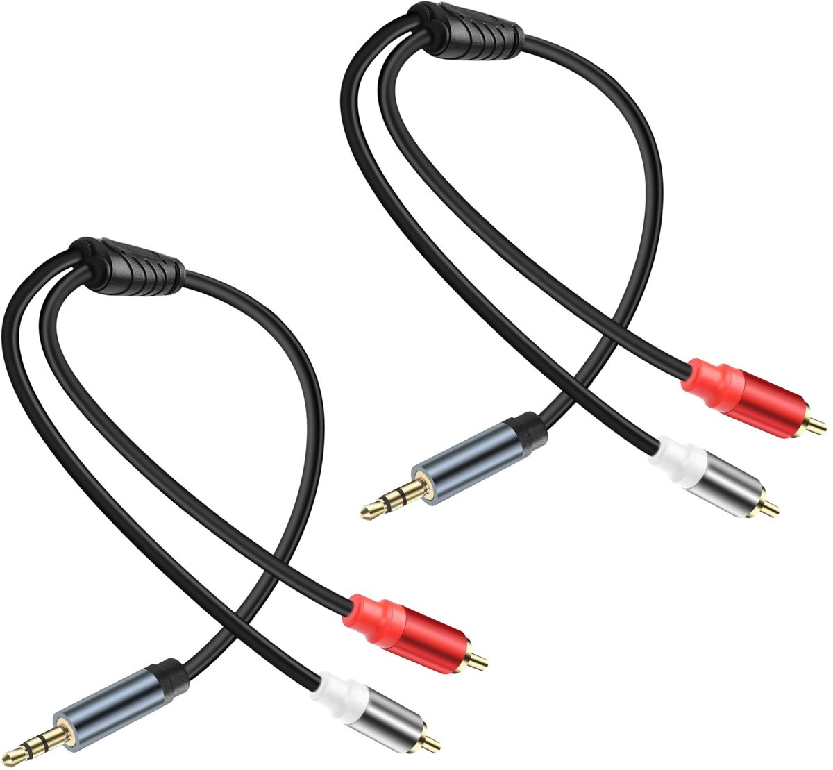 Solidchoice - 3.5mm naar 2 RCA Audio Y Splitter Kabel, 1ft