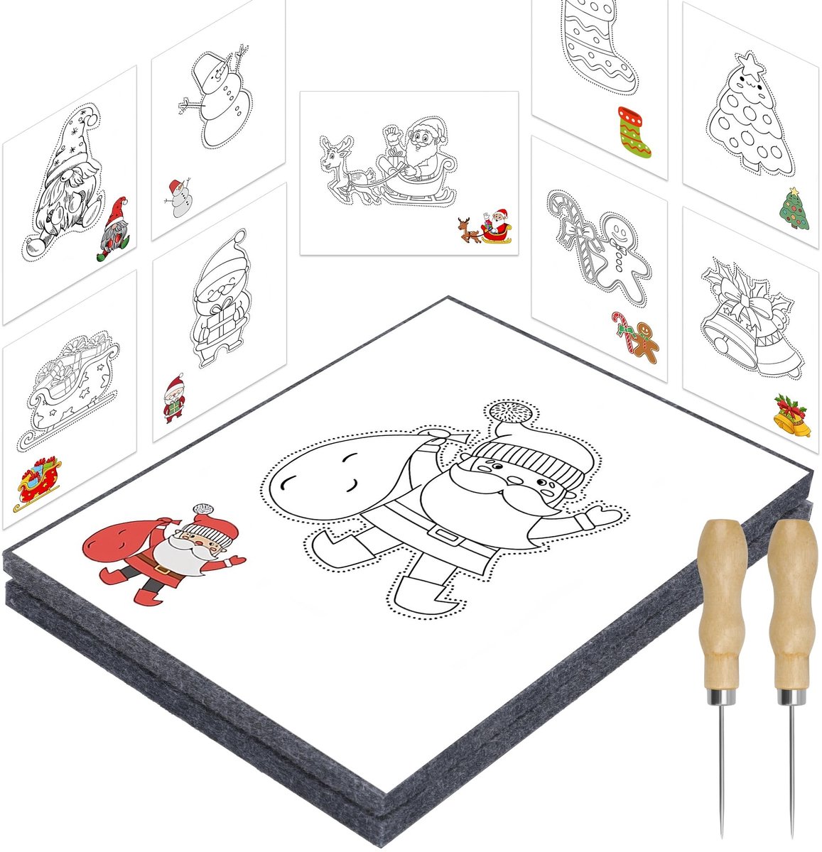 Solidchoice - Creatieve Prikset voor Kinderen met Borduurafbeeldingen