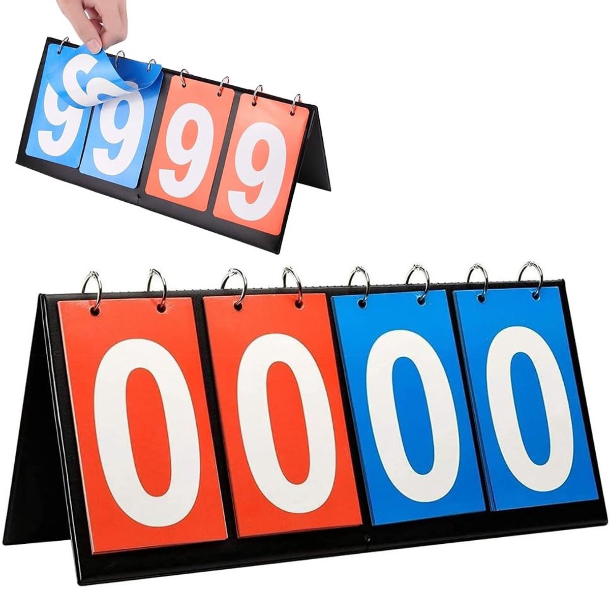 Solidchoice - Draagbaar Digitale Sportscorebord - 4 Cijfers voor Diverse Sporten